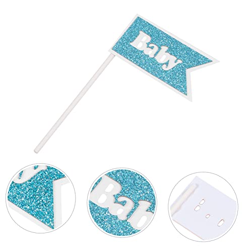 NOLITOY 12 Pçs Cupcake Inserções De Bolo De Bebê De Bautizo Para Niño Toppers Para Comida Decoração
