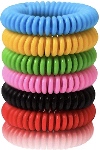 24 Pack Mosquito Repellent Bracelets, Natural and Waterproof Wrist Bands for Adults, Kids