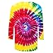 Tie Dye Shirts for Women 3/4 Sleeve Shirts Cute Print Graphic Tees Plus Size Basic Summer Casual Rainbow Tshirts Tops