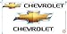 Popfunk Chevrolet Chevy Bowtie Logo T-Shirt & Stickers (XL, Black)