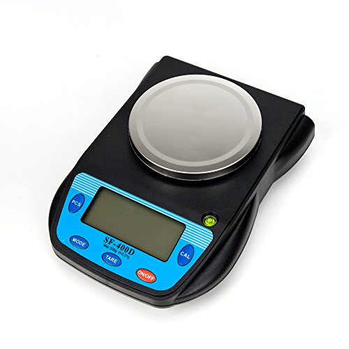 500g/0.01g Portable Electronic Laboratory Scale Black