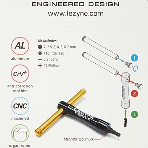 Miniatura 3 de Lezyne 1-mt-tdr-V104T12 - Herramientas multifuncionales unisex para adultos, color negro
