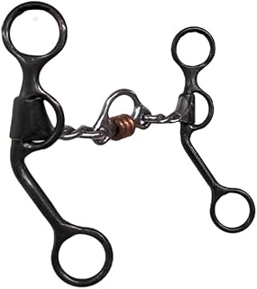 Dutton Bits Dog Bone Roller Small Port Short Shank Swept Back Cheek Equine Bit