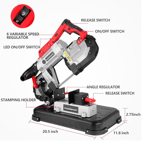 PowerSmart 10Amp Variable Speed Band Saw