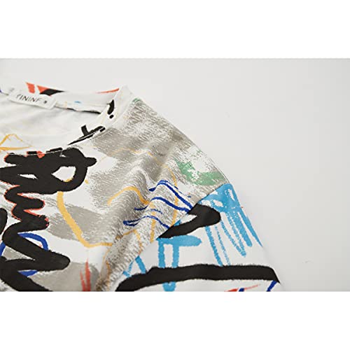YININF Mens Hipster Hip Hop Short Sleeve Print T-Shirt Shirts Men