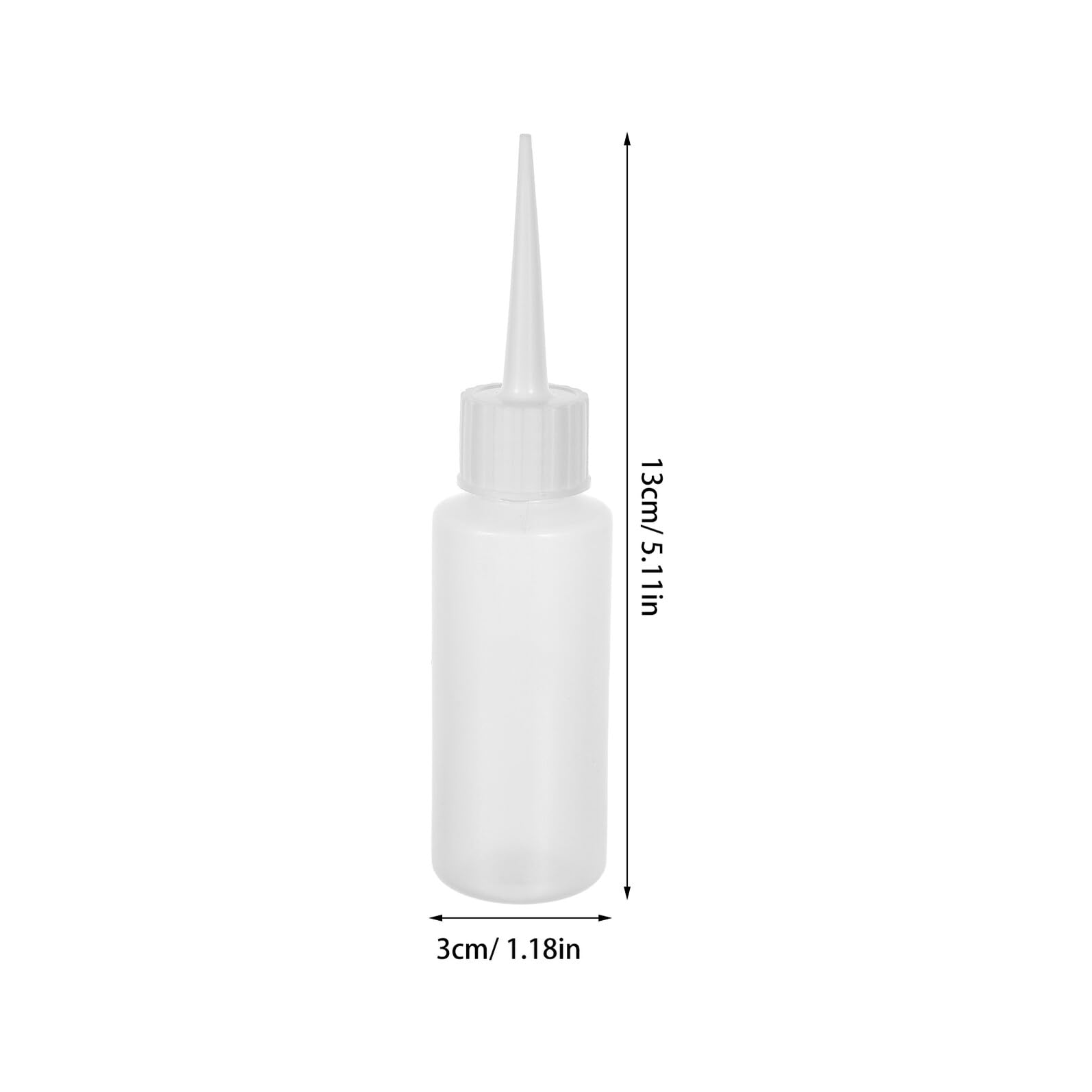 NOLITOY Botellas Aplicadoras de Plástico Exprimibles Transparentes con Punta de Precisión 100 Unidades Frascos Cuentagotas Vacíos para Pegamento y Lechada Ideales para Manualidades y
