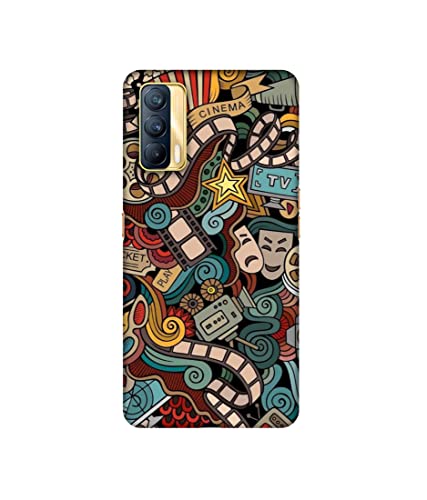 Image of Basic Case for Realme X7 5G (Plastic Multicolor)
