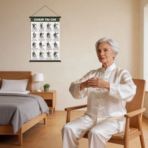 Tai Chi Chair Workout Chart for Seniors Over 60, Tai Chi with Hanging Kit — view 6