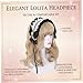 KUYYFDS Gothic Lolita Headband Lace Hair Accessory Headpiece for Women Cosplay Maid Sweet Lolita Fashion Costume Black