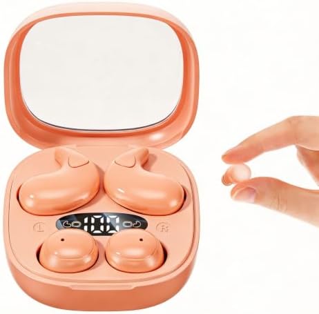AIKESI Mini Invisible Earbuds, Wireless Sleep Earbuds for Sleeping, Small Flat Hidden Earbuds for Side Sleepers, Discreet in-Ear Headphones for Small Ear Canals, Women & Work - 1