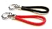 Mehr 2X Red and Black Woven Key Chains - Strap Keychains - Simple, Useful Key Chain