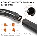Sealegend Gutter Cleaning Tools for 2-1/2 in. Wet/Dry Vacuum Cleaner, Shop Vac Hose Attachments for Cleaning or Blowing Debris from Gutters Up to 5FT, 2-1/2 in. Shop Vac Accessories