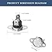 ORTVS KSD201 70 Microwave Thermostat fits GE, Thermal Fuse, Temperature Control Switch, for GE Microwave Oven Normally Closed Thermal Fuse