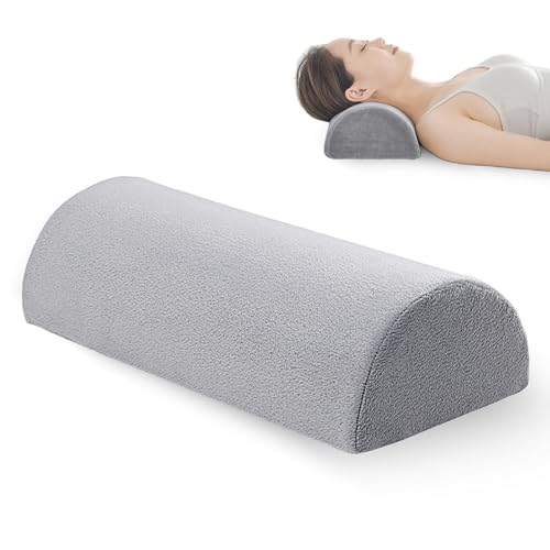 LZYDKH Half Moon Pillow, Cushion Orthopaedic Bolster Pillows Knee Pillow for Side Sleepershalf Moon Memory Foam Pillows for Back Legs Side Sleepers Post-Surgery