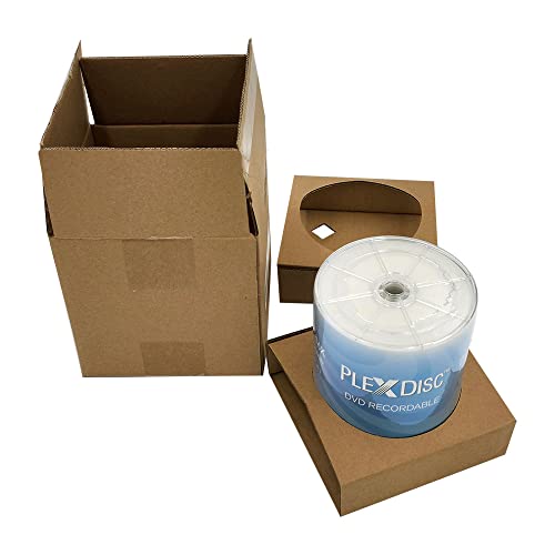 Image of DVD-R 4.7GB 16X White Inkjet Hub Printable | 100 Pack Shrink Wrap (No Container) | Blank DVDs for Burning Video | Writable Media Discs