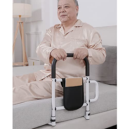 YHNNH Camas de Cuidado, Barandillas de Cama Ajustables, Barra Soporte médica Ajustable, Ayuda for la Movilidad con Bolsa Almacenamiento Gratuita for Personas Mayores