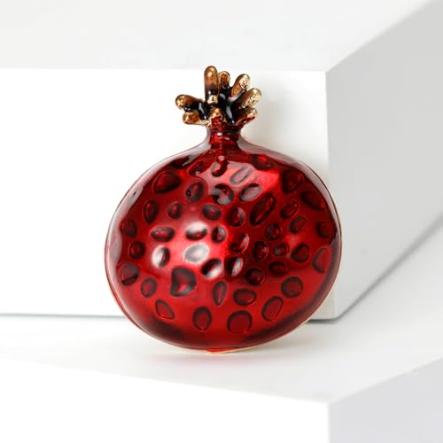 Image of Enamel Fruit Brooch for Women Rhinestones Fruit Lapel Pin Elegant Fruit Brooches Jewelry Gift, Perfect for Dresses Hat Bag