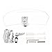Lisyline Adjustable Clip On Windshield Extension Spoiler Wind Deflector WindScreen Protector For Motorcycle