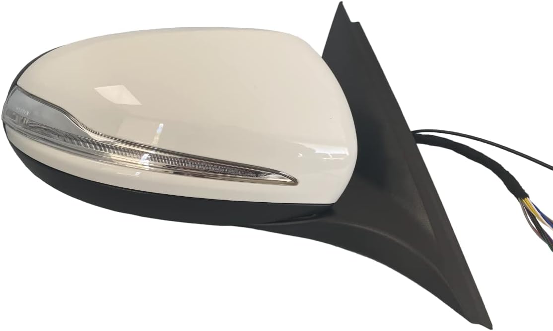#73 8th Gear White Right Passenger Side Mirror Compatible with Mercedes C300 C400 C43 C63 AMG 2015 2016 2017 2018 2019 2020 2021 C 300 C 400 C 43 C 63