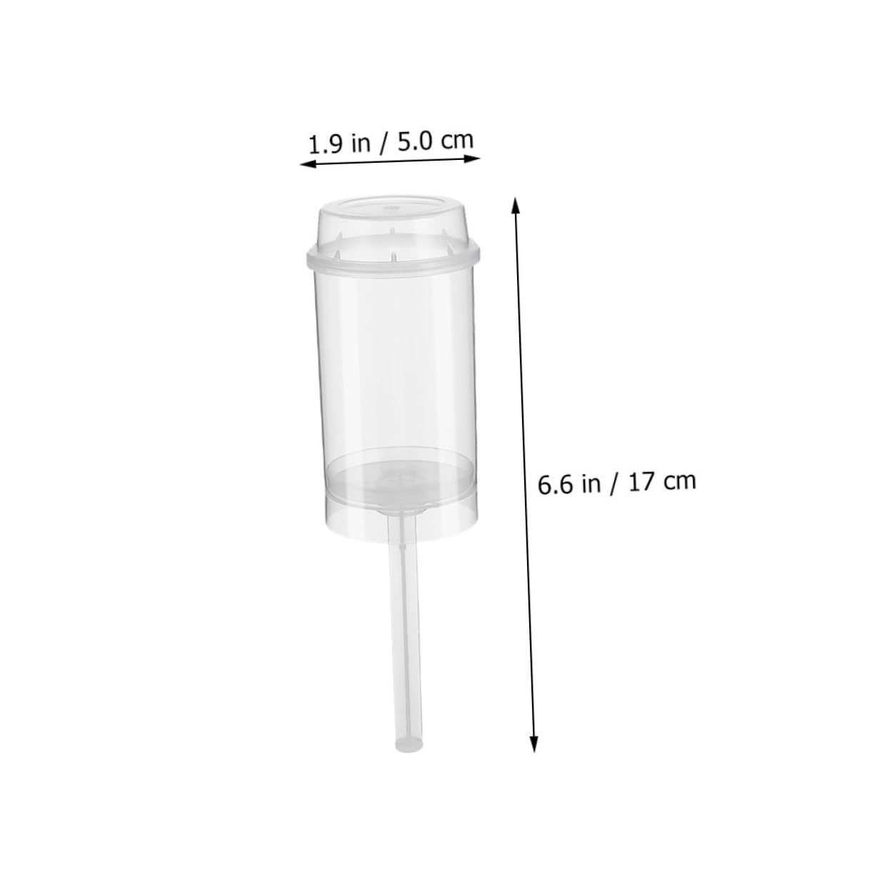 COLLBATH 40pcs Clear Cake Push Pops Containers Round Shape Dessert Holders for DIY Treats for Weddings Parties and Events Easy to Use Leak Resistant Design