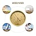 Yardwe 3 in 1 Barometer Weather Station with Thermometer and Hygrometer, Stainless Steel Frame for Indoor and Outdoor Use, Golden Finish, 5.19 Inch Diameter