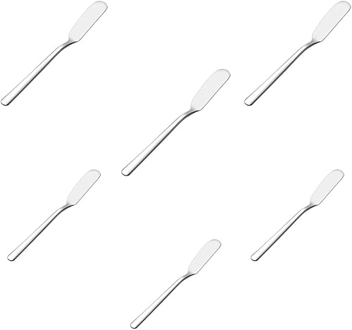 Cuchillos de mantequillaqueso, cuchillos de mesa plateados hechos de acero inoxidable 304 de grado alimenticio, esparcidores de cuchillos de queso