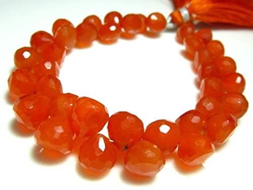 Perles en cornaline facettée oignon pour réparer un collier - 3