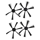 WIIYENA Paquete de 4 cepillos laterales para Severin compatibles con RB7025 Robot Aspirador Repuesto Cepillos Redondos Piezas Accesorios
