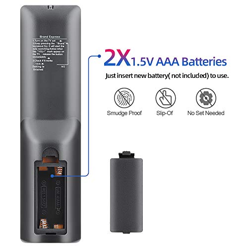 Gvirtue Universal Rm-L1130+X Remote Control Fits For All Brand Lcd Led 3D Smart Tv, Sub Samsung, Vizio, Lg, Sony, Sharp, Panasonic,Toshiba, Tcl, Hisense, Philips, Jvc, Haier, Sanyo And More Brand Tvs #TOP5