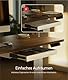 Desktronic Schreibtisch-Organizer, Untertisch-Aufbewahrungsbox, Schreibtisch für Büro Schule Homeoffice Schreibwaren, Metallschublade, Versteckte Schubladenbox (Weiß)