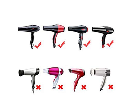 2Pcs Black Plastic Salon Replacement Hair Dryer Drying Concentrator Hair Styling Tool Hood Cover Only Fit For The Nozzle Outer Diameter Is 4.5Cm #TOP5