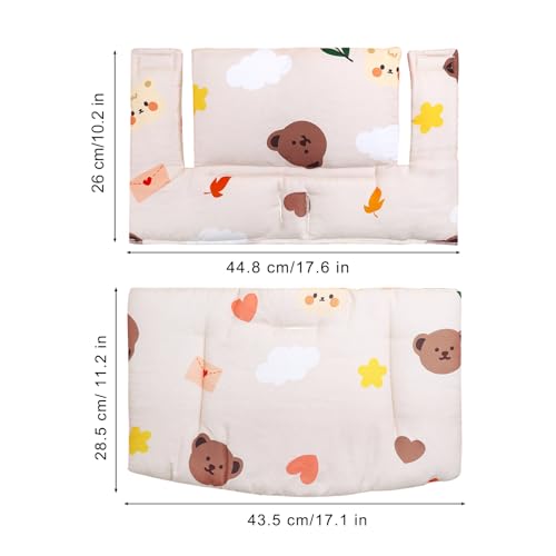 Image of for Tripp Trapp High Chair Cushion, Soft and Comfortable for Tripp Trapp High Chair Cushion, for Tripp Trapp Cushion Set Makes It Safer and More Comfortable for Baby to Sit On (Cloud Bear)
