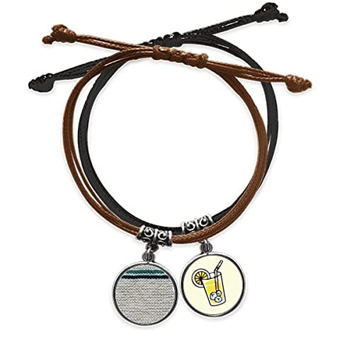 Bracelet en corde et lin gris résumé, un cadeau artisanal unique