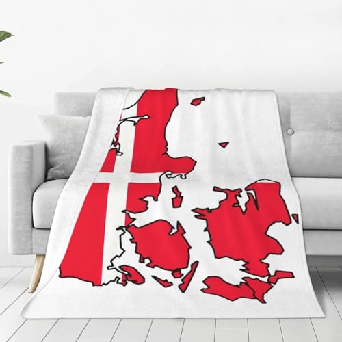 Couverture polaire drapeau danois douce pour lit et canapé - 2