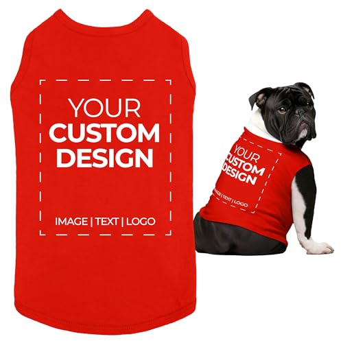 Apparelyn Custom Dog Shirt Design – Dog T-Shirt with Logo, Text or Image Print Custom Clothes for Dogs