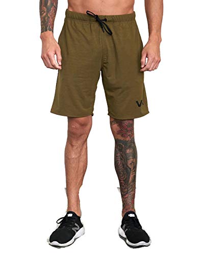 RVCA Men's Sport Short III Workout Leisure Short (Combat Green, Small)