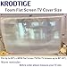 Krodtige 2 Pack Foam Flat Screen TV Covers for TV Protection During Storage, Moving, or Home Renovation, Fits Up to 80