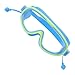 RiToEasysports Kids Swimming Goggles, Large Frame Non Fog HD Swimming Goggles Glasses with Nose Clip for Children (Light Blue