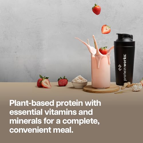Protein Works | Vegan Complete Meal 360 - GOLD Innovation, Award-Winning Vegan Protein Meal Replacement Shake, Premium Plant-Based Ingredients, Vitamins & Minerals, Strawberries n Cream, 5 Meals, 500g - Image 5