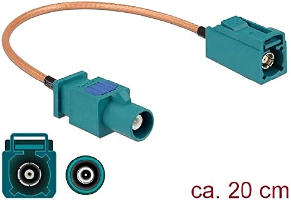 DeLOCK 89660 cavo coassiale 0 2 FAKRA RG-316 Marrone Verde DeLOCK 89660 cavo coassiale 0 2 FAKRA RG-316 Marrone Verde