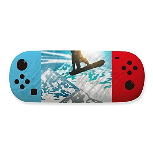 Étui à lunettes pour sports d'hiver aquarelle : protection ski et snowboard