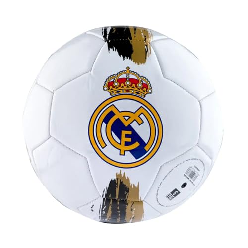 JYC CREATIVE Ballon de Football Officiel de Barcelone, pour Les Amateurs, Cadeau pour Enfants, garçons et Adultes, modèle A (Real madrid1)