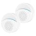 MoreCro Repelente Ultrasónico de Plagas, Ahuyentador de Ratones, Repelente Mosquitos, Antimosquitos Eléctricos, Control de Plagas para Moscas Pulgas Ratas Cucarachas Mosquitos Hormigas (2 Pack)