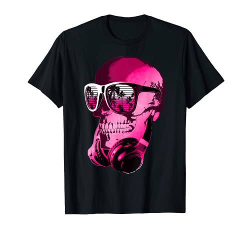 DJ Skull avec lunettes de soleil et casque Beats Music T-Shirt