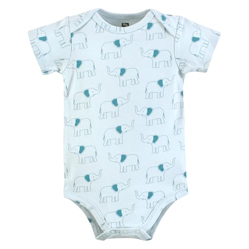 Image of Hudson Baby Cotton Bodysuits, Hello World Safari, 9-12 Months