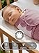 Newborn Swaddle Blanket Wrap 0-3 Months (3-Pack) - Adjustable Infant Sleep Sack, 100% Cotton Anti-Startle Soothing Sack, Soft Breathable Nursery Bedding - Dusty Rose + Pearl + Mauve