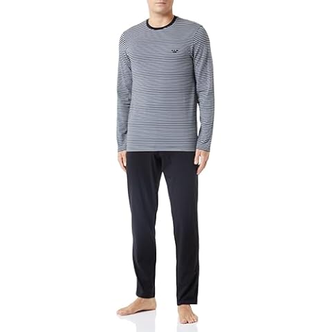 Emporio Armani Men's Yarn Dyed Stripes Pyjama Set Cover