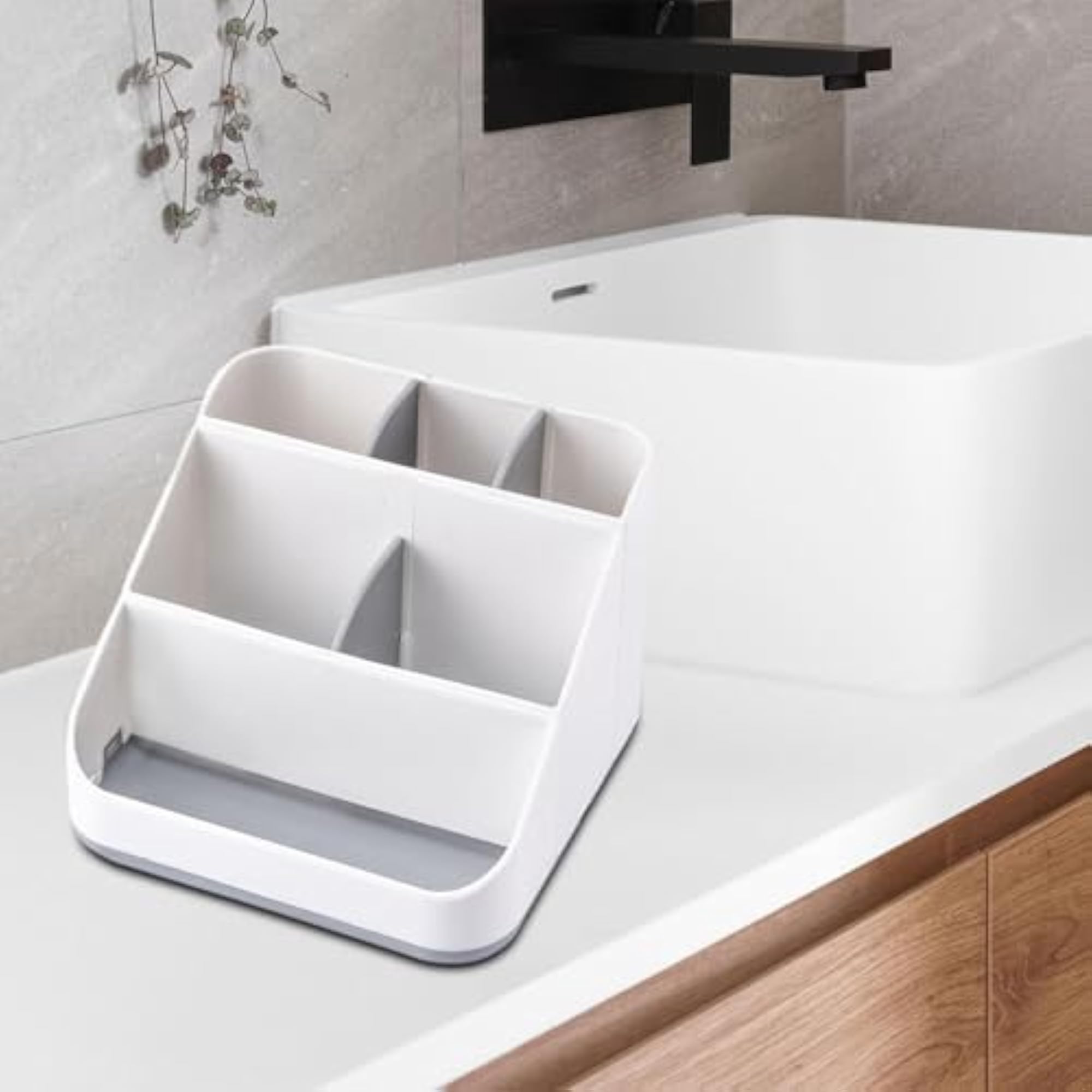 6 Grid Makeup Display Case for Bathroom and Kitchen