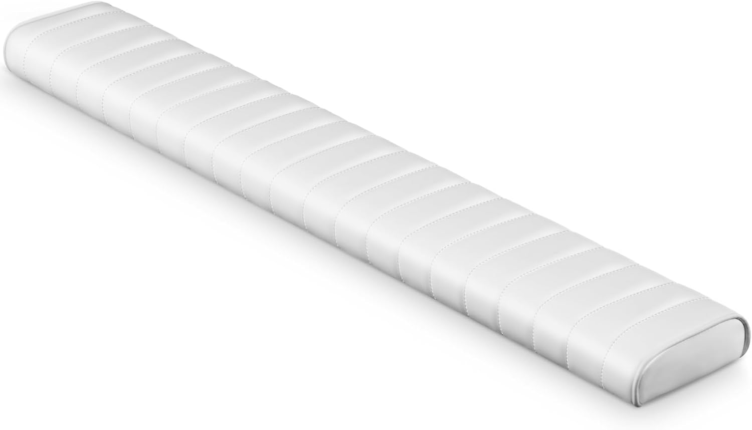 BBTO 2 Pcs 6.75 x 48 x 2.25 Inch Boat Bolster Cushions PU Boat Coaming Bolster Pad with Stainless Steel Mounting Clips Leaning Post Backrest for Rest During Long Voyages and Fishing 6.75 x 48 x 2.25 Inch 2