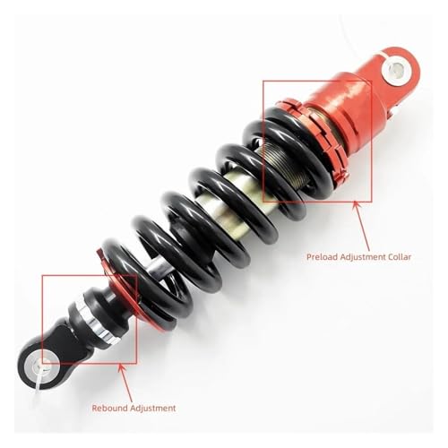 Amortisseur 280mm réglable 1000lbs suspension arrière pour dirt bike